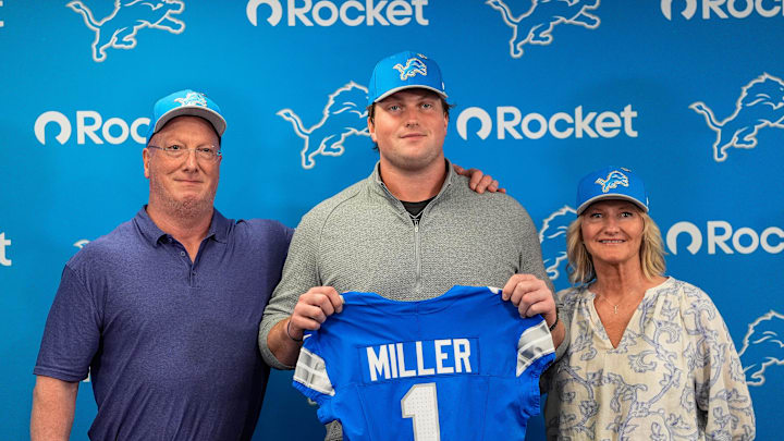 Former Clemson offensive lineman Blake Miller was selected in the first round of the 2026 NFL Draft by the Detroit Lions. 