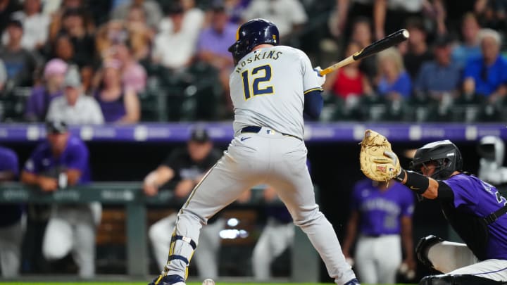 Rhys Hoskins drove in a run by getting hit in the elbow.