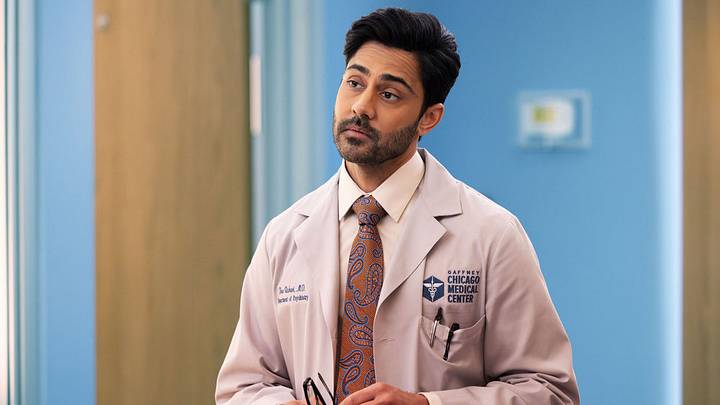 CHICAGO MED -- "Hell Breaks Loose" Episode 1120 -- Pictured: Manish Dayal as Dr. Theo Rabari -- (Photo by: George Burns Jr/NBC) CHICAGO MED -- "Hell Breaks Loose" Episode 1120 -- Pictured: Manish Dayal as Dr. Theo Rabari -- (Photo by: George Burns Jr/NBC)