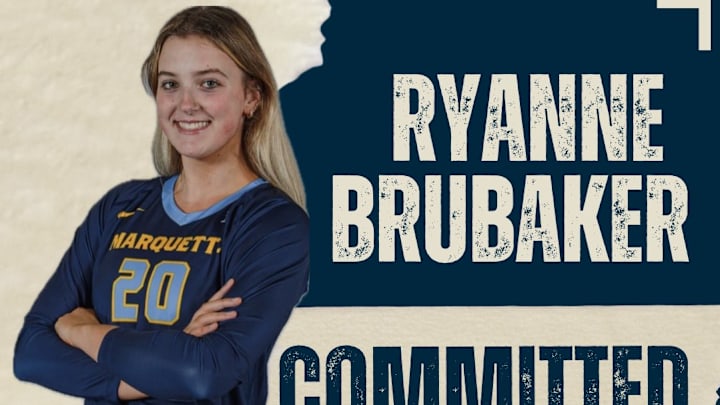 Ryanne Brubaker committed to play volleyball at Marquette University. She is a junior at Grundy Center in Iowa.