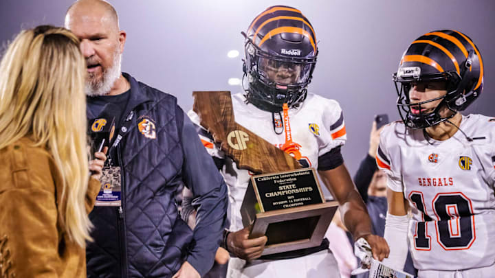 Fresno's Central East wins the CIF State Division 1-A final after beating Oxnard Pacifica 42-28 at Saddleback College.