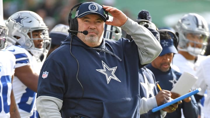 Dallas Cowboys head coach Mike McCarthy on the sidelines against the Philadelphia Eagles at Lincoln Financial Field.