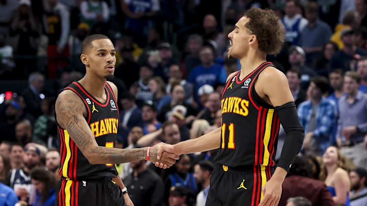 Atlanta Hawks guards Dejounte Murray and Trae Young