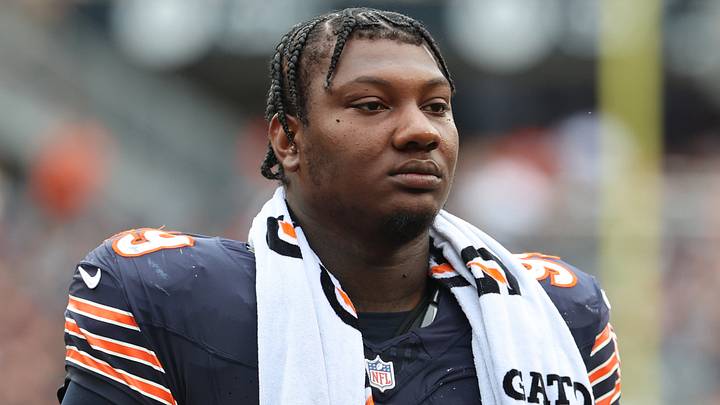 Chicago Bears defensive tackle Gervon Dexter Sr. (99) during the first half at Soldier Field. Mandatory Credit: Mike Dinovo-Imagn Images Chicago Bears defensive tackle Gervon Dexter Sr. (99) during the first half at Soldier Field. Mandatory Credit: Mike Dinovo-Imagn Images