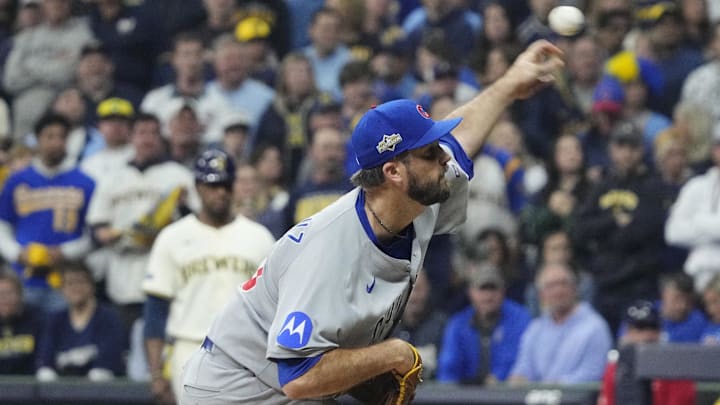 Chicago Cubs pitcher Drew Pomeranz. Chicago Cubs pitcher Drew Pomeranz.