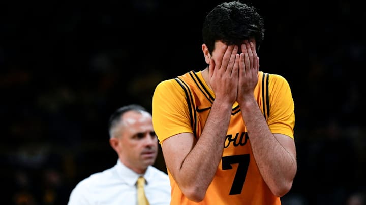 Iowa Hawkeyes forward Alvaro Folgueiras (7) Iowa Hawkeyes forward Alvaro Folgueiras (7)