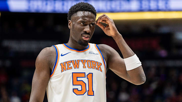 Knicks forward Mohamed Diawara during a game.
