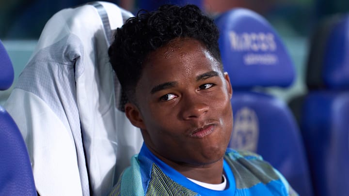 Endrick n'es pas sorti du banc de touche lors des quatre derniers matchs.