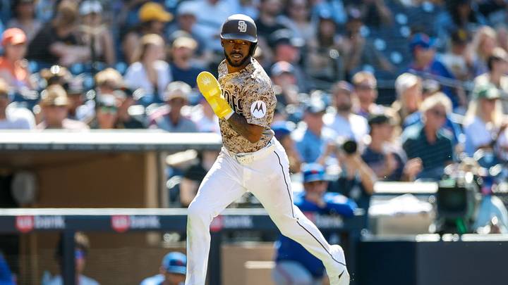 San Diego Padres left fielder Samad Taylor.