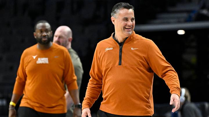 Mar 18, 2026; Portland, OR, USA; Texas Longhorns head coach Sean Miller Mar 18, 2026; Portland, OR, USA; Texas Longhorns head coach Sean Miller