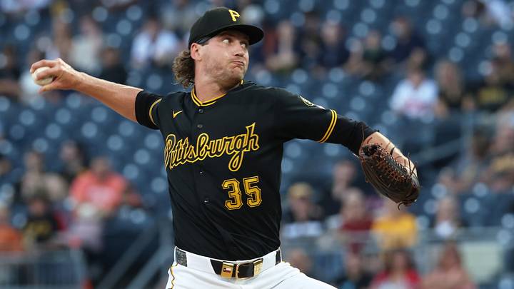 Sep 5, 2026; Pittsburgh, Pennsylvania, USA; Pittsburgh Pirates starting pitcher Braxton Ashcraft (35) delivers a pitch against the Los Angeles Angels during the first inning at PNC Park. Mandatory Credit: Charles LeClaire-Imagn Images Sep 5, 2026; Pittsburgh, Pennsylvania, USA; Pittsburgh Pirates starting pitcher Braxton Ashcraft (35) delivers a pitch against the Los Angeles Angels during the first inning at PNC Park. Mandatory Credit: Charles LeClaire-Imagn Images