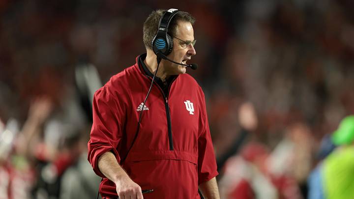 Jan 19, 2026; Miami Gardens, FL, USA; Indiana Hoosiers head coach Curt Cignetti reacts in the third quarter against the Miami Hurricanes during the College Football Playoff National Championship game at Hard Rock Stadium. Mandatory Credit: Sam Navarro-Imagn Images Jan 19, 2026; Miami Gardens, FL, USA; Indiana Hoosiers head coach Curt Cignetti reacts in the third quarter against the Miami Hurricanes during the College Football Playoff National Championship game at Hard Rock Stadium. Mandatory Credit: Sam Navarro-Imagn Images
