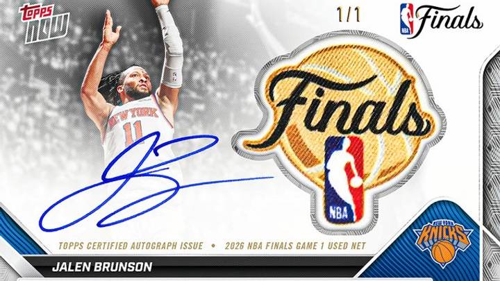 2026 Topps NOW - Jalen Brunson "Clutch Q4 Fuels Knicks 1st Finals Win in 27 Years"