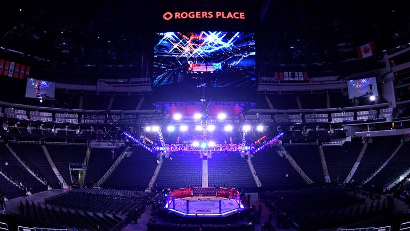 UFC promotional artwork for the Edmonton event.
