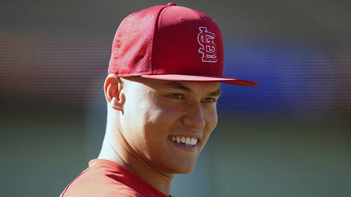 Sep 3, 2026; Los Angeles, California, USA; St. Louis Cardinals second baseman JJ Wetherholt reacts during the game against the Los Angeles Dodgers at Dodger Stadium. Mandatory Credit: Kirby Lee-Imagn Images Sep 3, 2026; Los Angeles, California, USA; St. Louis Cardinals second baseman JJ Wetherholt reacts during the game against the Los Angeles Dodgers at Dodger Stadium. Mandatory Credit: Kirby Lee-Imagn Images