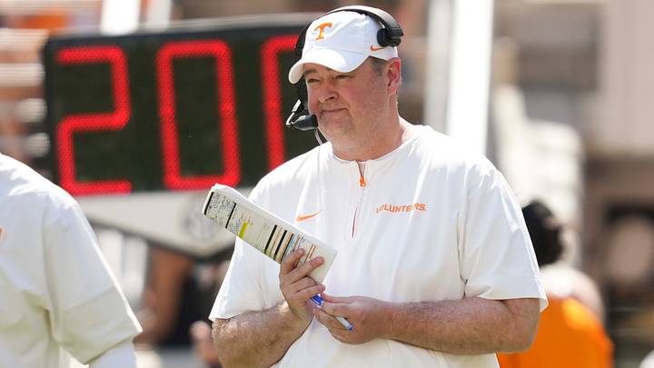 Tennessee head coach Josh Heupel during the Orange and White game at Neyland Stadium in Knoxville, Tennessee, April 11, 2026. Tennessee head coach Josh Heupel during the Orange and White game at Neyland Stadium in Knoxville, Tennessee, April 11, 2026.
