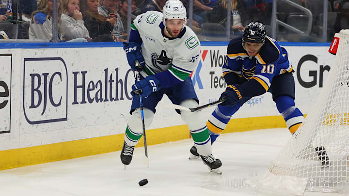 Vancouver Canucks v St Louis Blues