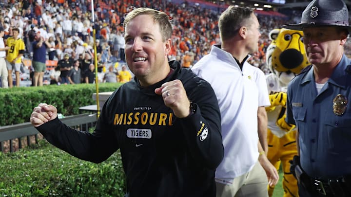 Missouri Tigers head coach Eli Drinkwitz