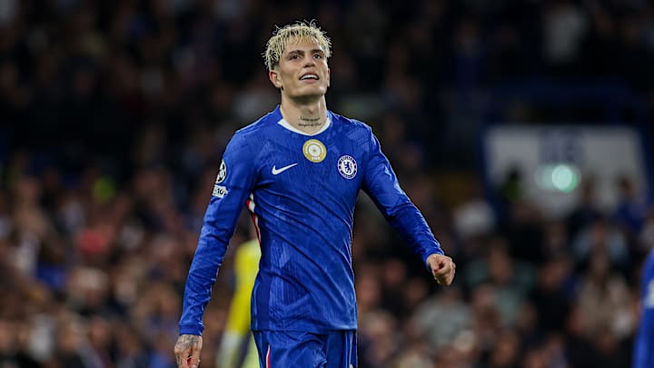 Alejandro Garnacho of Chelsea seen during the UEFA Champions...