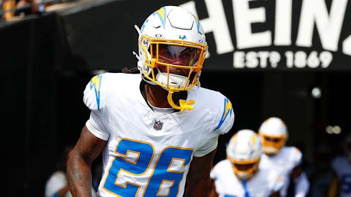 Los Angeles Chargers cornerback Asante Samuel Jr. Los Angeles Chargers cornerback Asante Samuel Jr.