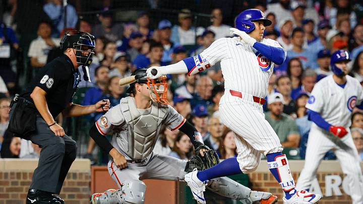 Chicago Cubs designated hitter Moisés Ballesteros.