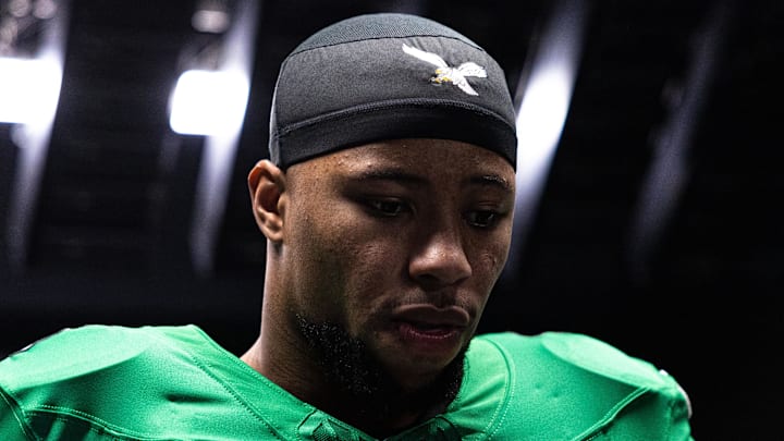 Barkley is just 101 yards away from breaking the NFL's single-season rushing record.