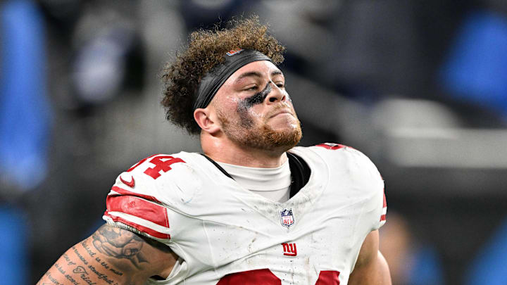 New York Giants tight end Theo Johnson