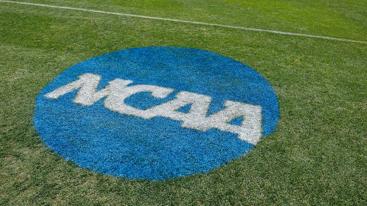 May 15, 2026; Gainesville, FL, USA; The NCAA logo is painted on the field before the game between the Florida Gators and Florida A&M Rattlers at Katie Seashole Pressly Stadium. Mandatory Credit: Matt Pendleton-Imagn Images