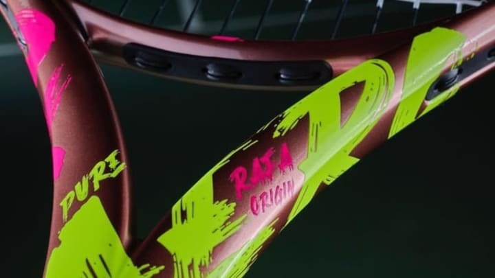 Babolat designed a limited-edition tennis racket for Rafael Nadal.