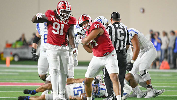 Sep 12, 2025; The Indiana Hoosiers defeated the Indiana State Sycamores 73-0 at Memorial Stadium.