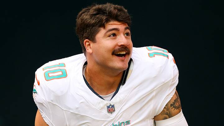 Miami Dolphins linebacker Jacob Rodriguez (10) is introduced before a game against the Kansas City Chiefs at Hard Rock Stadium. Mandatory Credit: Nathan Ray Seebeck-Imagn Images