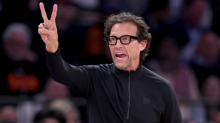 Quin Snyder, Hawks at Knicks Quin Snyder, Hawks at Knicks