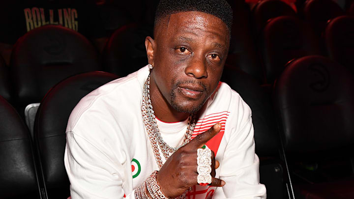 Celebrities Attend Miami Heat v Atlanta Hawks