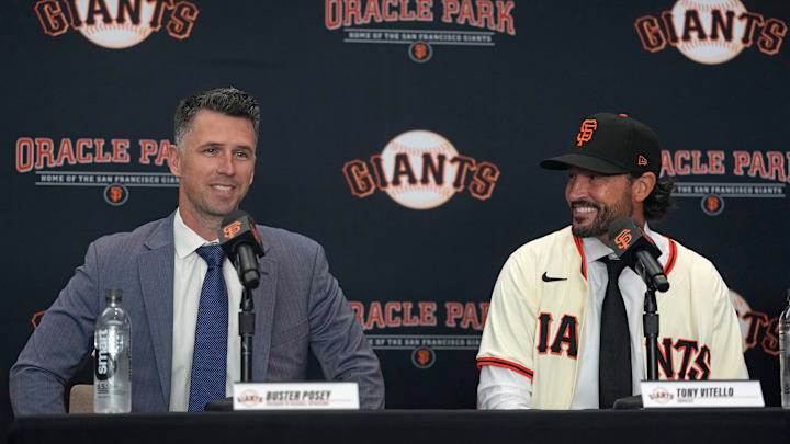 San Francisco Giants Introduce Manager Tony Vitello San Francisco Giants Introduce Manager Tony Vitello