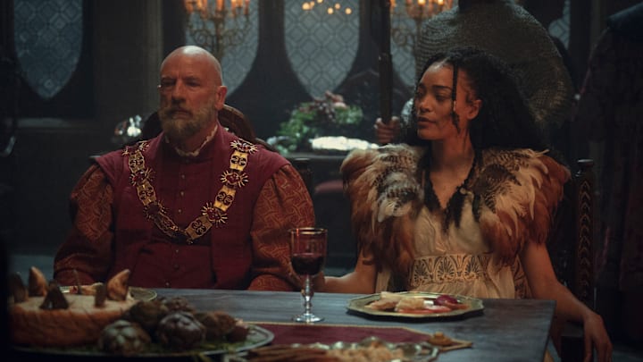 Sigismund Dijkstra (Graham McTavish) and Philippa Eilhart (Cassie Clare) in The Witcher season 3