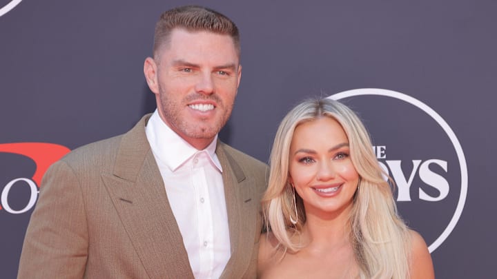 Freddie Freeman and Chelsea Freeman attend the 2025 ESPY Awards at Dolby Theatre on July 16, 2025 in Hollywood, California. Freddie Freeman and Chelsea Freeman attend the 2025 ESPY Awards at Dolby Theatre on July 16, 2025 in Hollywood, California.