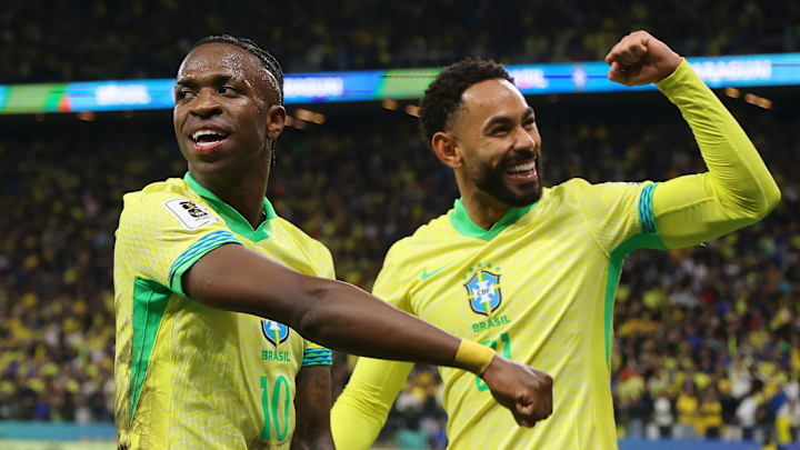 Vinicius Jr et Matheus Cunha avec le Brésil
