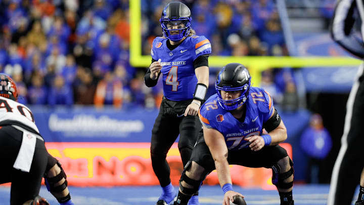 Boise State Broncos quarterback Maddux Madsen. Boise State Broncos quarterback Maddux Madsen.