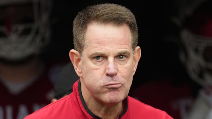 Jan 1, 2026; Pasadena, CA, USA; Indiana Hoosiers head coach Curt Cignetti looks on during the 2025 Rose Bowl and quarterfinal game of the College Football Playoff against the Alabama Crimson Tide at Rose Bowl Stadium. 