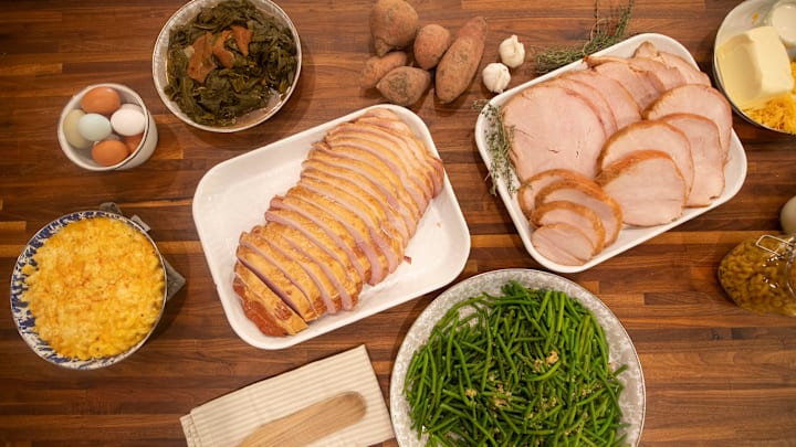 Thanksgiving meals sold at food truck and caterer Ida-Belles Southern Kitchen inside the Prepared Table Monday, Nov. 25, 2024. The meals are freshly made by chef and owner Lauren Weekley.