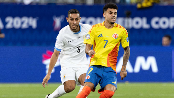 Sebastián Cáceres y Luis Díaz serán titulares con Uruguay y Colombia 