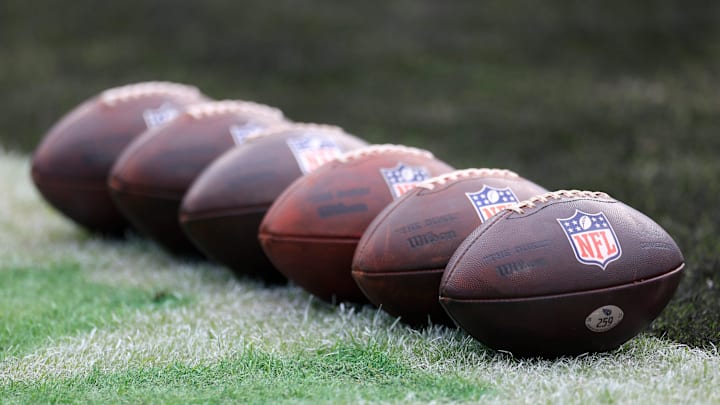 Balls are lined up before a game on Sunday, Dec. 29, 2024. Balls are lined up before a game on Sunday, Dec. 29, 2024.