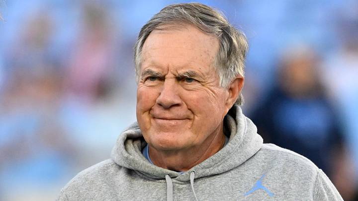 Sep 1, 2025; Chapel Hill, North Carolina, USA; North Carolina Tar Heels head coach Bill Belichick on the field before the game at Kenan Stadium. Mandatory Credit: Bob Donnan-Imagn Images Sep 1, 2025; Chapel Hill, North Carolina, USA; North Carolina Tar Heels head coach Bill Belichick on the field before the game at Kenan Stadium. Mandatory Credit: Bob Donnan-Imagn Images