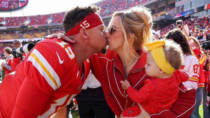 Brittany Mahomes wishes husband Patrick Mahomes good luck in his NFL return. Brittany Mahomes wishes husband Patrick Mahomes good luck in his NFL return.