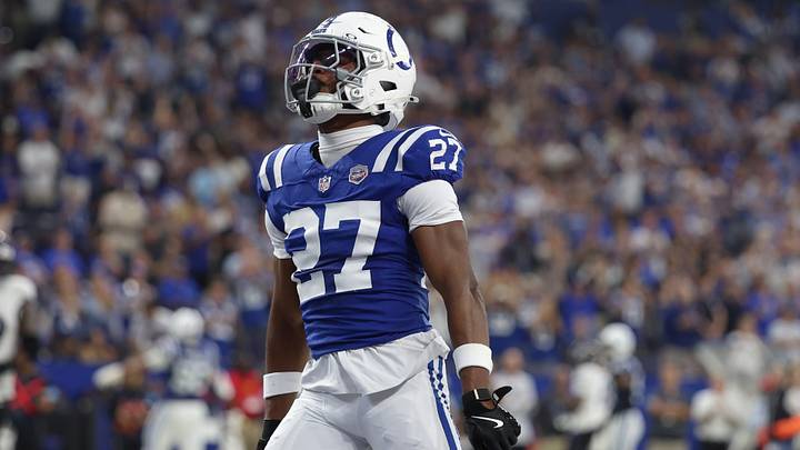 Sep 13, 2026; Indianapolis, Indiana, USA; Indianapolis Colts cornerback Justin Walley (27) look on during the game against the Baltimore Ravens at Lucas Oil Stadium. Mandatory Credit: Trevor Ruszkowski-Imagn Images Sep 13, 2026; Indianapolis, Indiana, USA; Indianapolis Colts cornerback Justin Walley (27) look on during the game against the Baltimore Ravens at Lucas Oil Stadium. Mandatory Credit: Trevor Ruszkowski-Imagn Images