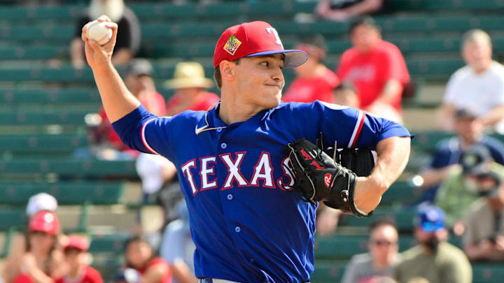 Texas Rangers pitcher Jack Leiter.