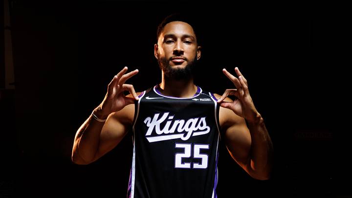 Sep 28, 2026; Sacramento, CA, USA;  Sacramento Kings guard Ben Simmons (25) during media day at Golden 1 Center.  Mandatory Credit: Sergio Estrada-Imagn Images