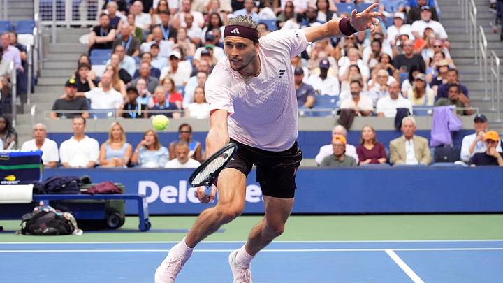 Tennis - U.S. Open - Flushing Meadows, New York, United States - September 13, 2026 Germany's Alexander Zverev in action during his men's singles final against Ben Shelton of the U.S. IMAGN IMAGES via Reuters/Robert Deutsch Tennis - U.S. Open - Flushing Meadows, New York, United States - September 13, 2026 Germany's Alexander Zverev in action during his men's singles final against Ben Shelton of the U.S. IMAGN IMAGES via Reuters/Robert Deutsch