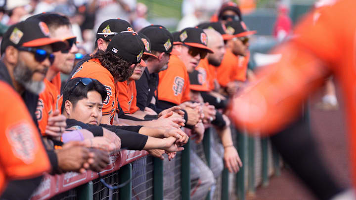 Members of the San Francisco Giants.