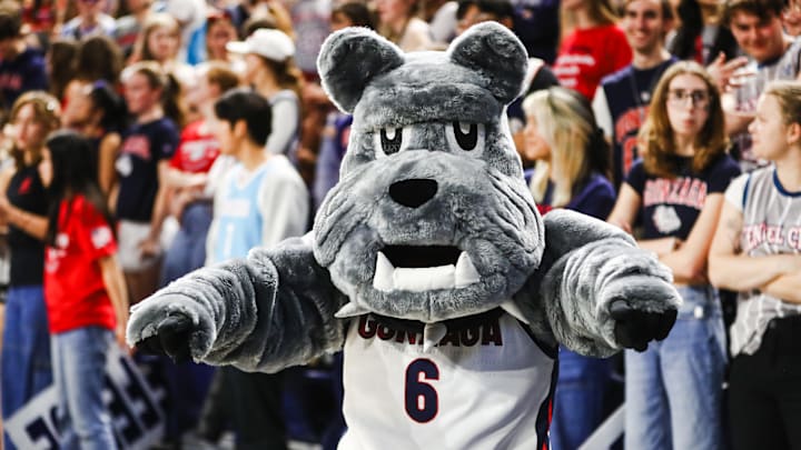 Gonzaga Bulldogs mascot Spike. Gonzaga Bulldogs mascot Spike.